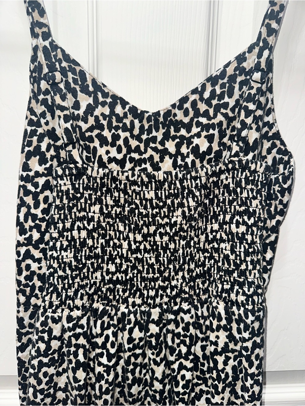 Old Navy Black and White Leopard-Print Slip Dress - Picture 5 of 5